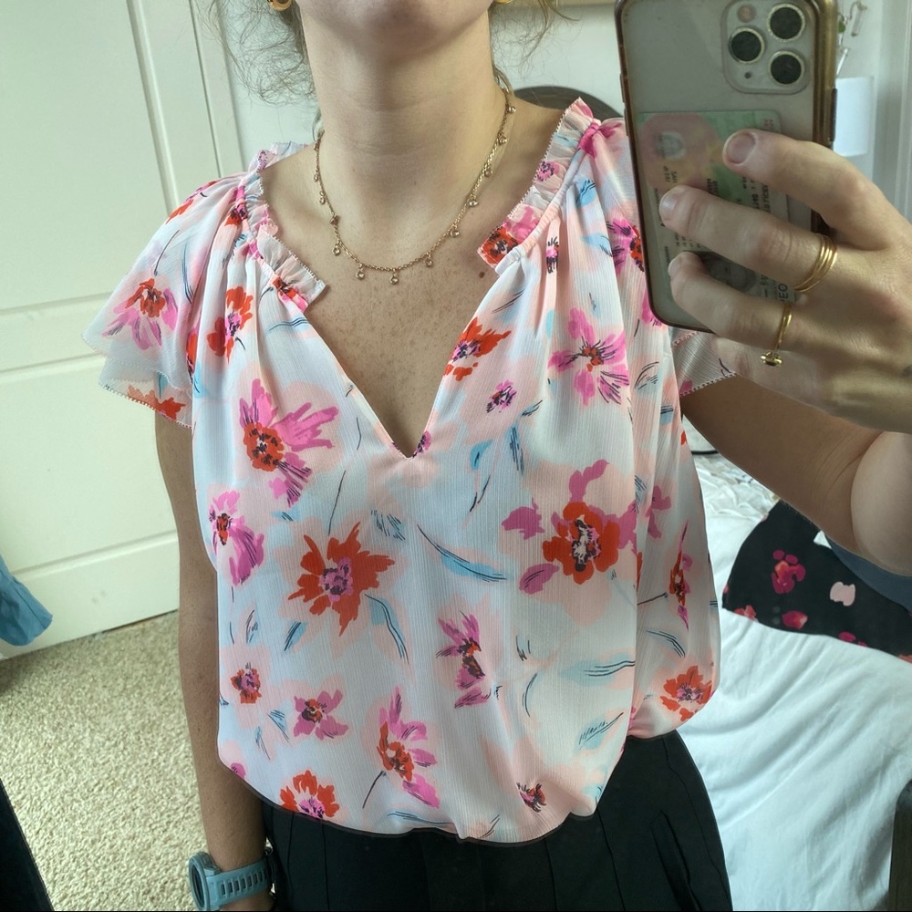 floral cabi blouse